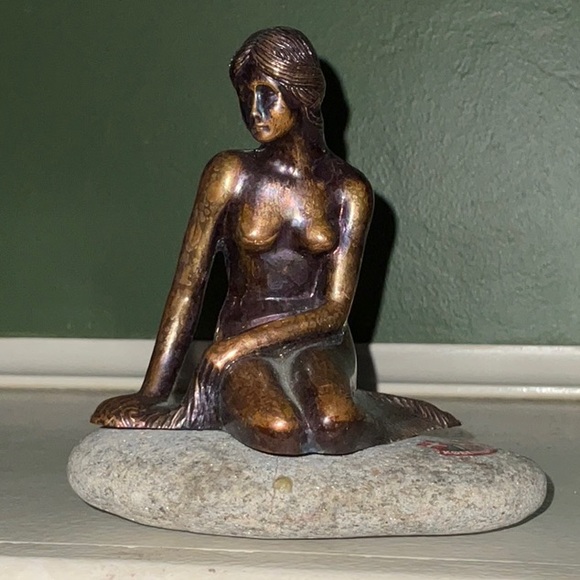 Kobenhvn Copenhagen The Little Mermaid Sculpture Statue - Picture 2 of 13